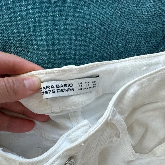 Zara White Skinny Jeans Minimalist Design - Picture 2 of 6